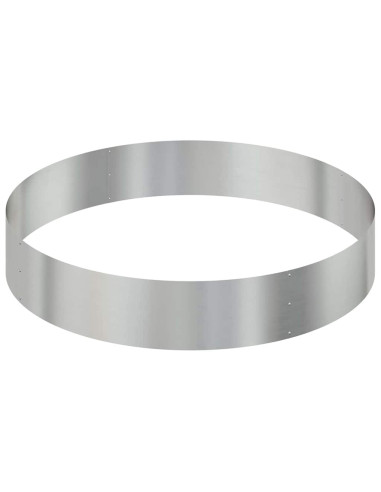 Vaso da giardino Argento 120 x 120 x 20 cm Acciaio zincato