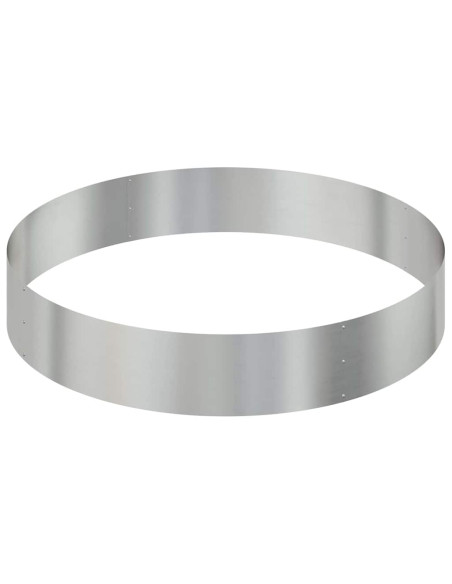 Vaso da giardino Argento 120 x 120 x 20 cm Acciaio zincato