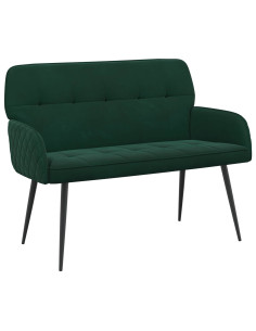 Divano a 2 posti con gambe in metallo 2 posto Verde Scuro 2