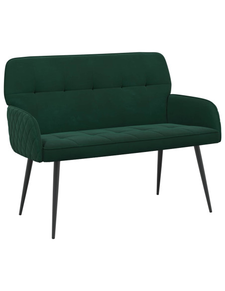 Divano a 2 posti con gambe in metallo 2 posto Verde Scuro