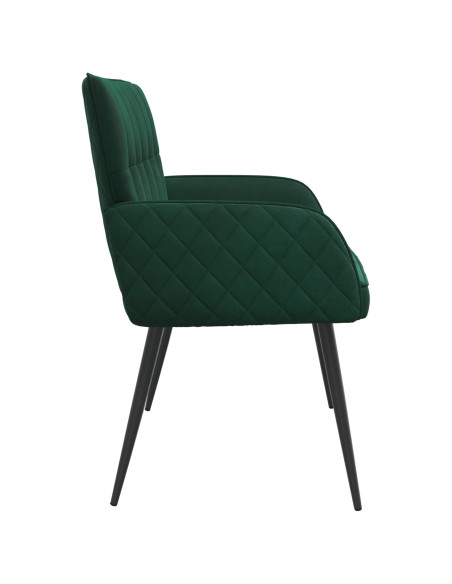 Divano a 2 posti con gambe in metallo 2 posto Verde Scuro