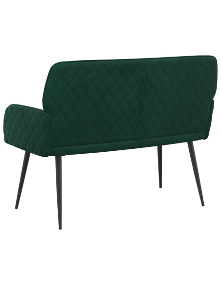 Divano a 2 posti con gambe in metallo 2 posto Verde Scuro