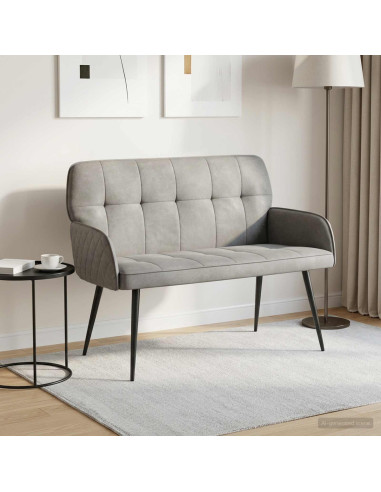 Divano a 2 posti con gambe in metallo 2 posto Grigio Chiaro