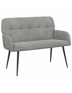Divano a 2 posti con gambe in metallo 2 posto Grigio Chiaro 2