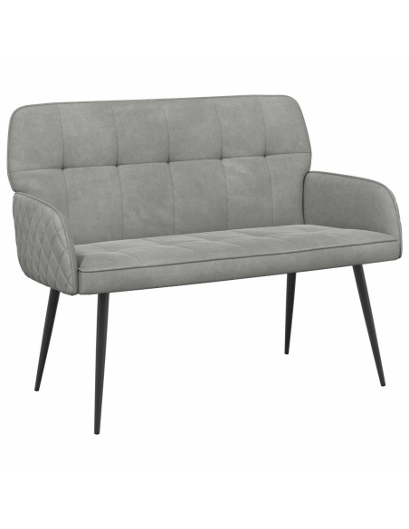 Divano a 2 posti con gambe in metallo 2 posto Grigio Chiaro