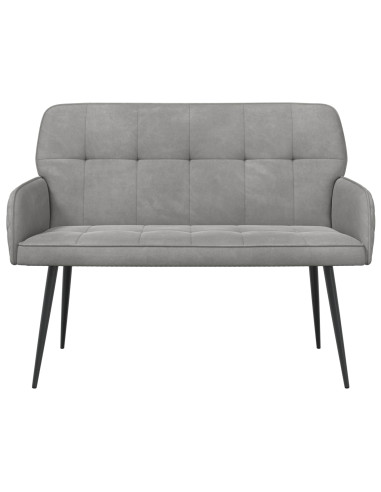 Divano a 2 posti con gambe in metallo 2 posto Grigio Chiaro
