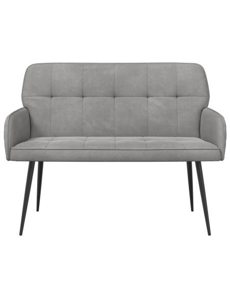 Divano a 2 posti con gambe in metallo 2 posto Grigio Chiaro