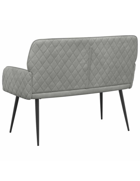 Divano a 2 posti con gambe in metallo 2 posto Grigio Chiaro