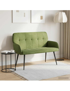 Divano a 2 posti con gambe in metallo 2 posto Verde chiaro