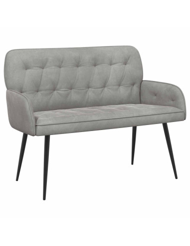 Divano a 2 posti con gambe in metallo 2 posto Grigio Chiaro