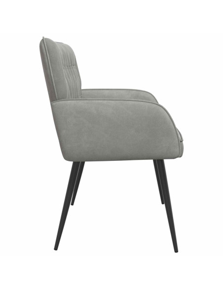 Divano a 2 posti con gambe in metallo 2 posto Grigio Chiaro