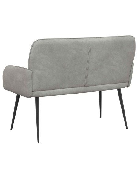Divano a 2 posti con gambe in metallo 2 posto Grigio Chiaro