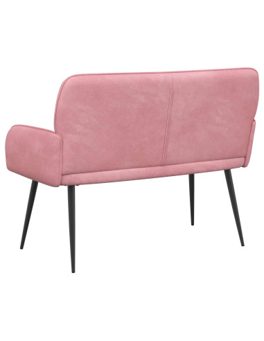 Divano a 2 posti con gambe in metallo 2 posto Rosa Velluto