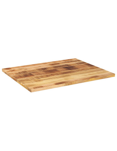 Piano per Tavolo 110x80x2,5 cm Rettangolare Legno Mango Grezzo