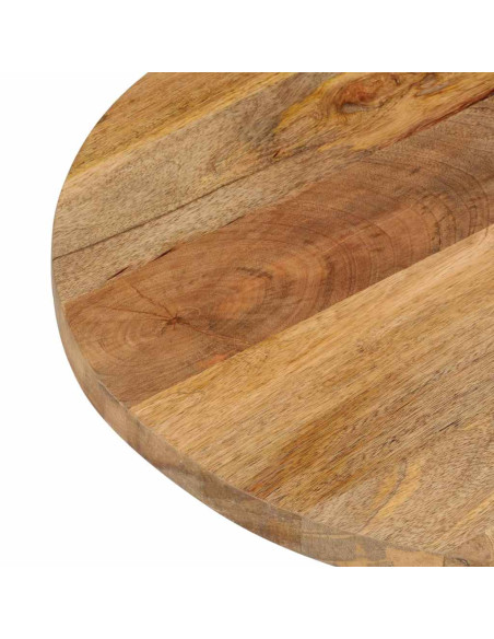 Piano Tavolo 140x60x3,8 cm Ovale in Legno Massello di Mango