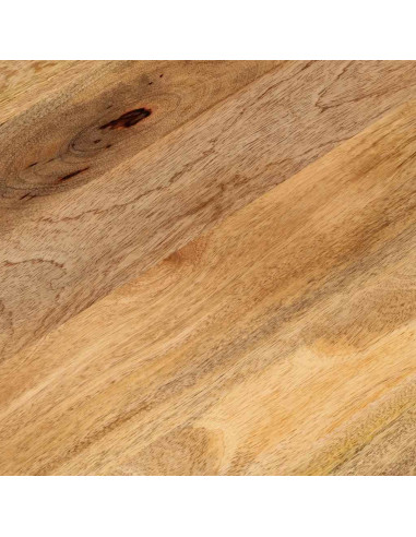 Piano Tavolo 140x60x3,8 cm Ovale in Legno Massello di Mango