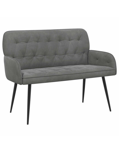 Divano a 2 posti con gambe in metallo 2 posto Grigio Scuro