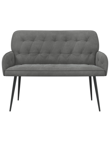 Divano a 2 posti con gambe in metallo 2 posto Grigio Scuro