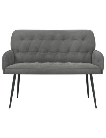 Divano a 2 posti con gambe in metallo 2 posto Grigio Scuro