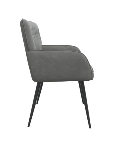 Divano a 2 posti con gambe in metallo 2 posto Grigio Scuro