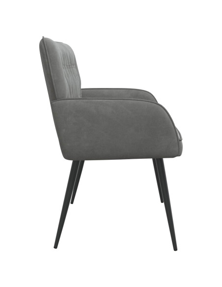Divano a 2 posti con gambe in metallo 2 posto Grigio Scuro