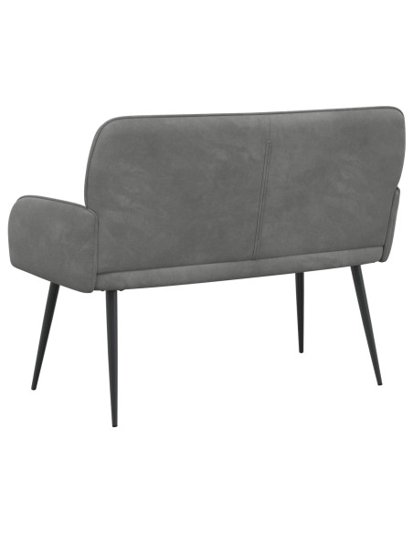 Divano a 2 posti con gambe in metallo 2 posto Grigio Scuro
