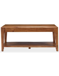 Tavolino da Salotto in Legno Massello 88x50x38 cm