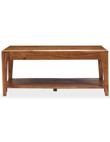 Tavolino da Salotto in Legno Massello 88x50x38 cm