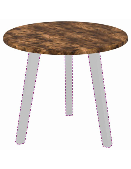Piano del tavolo Ø 50 x 1,5 cm Rotondo Legno ingegnerizzato