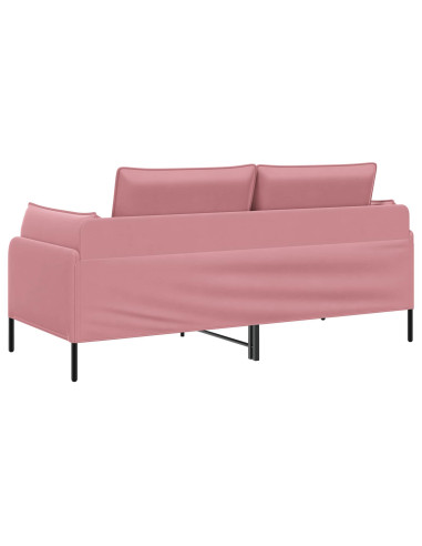 Divano a 2 Posti 2 posto Rosa 188 x 81 x 89 cm Velluto
