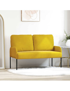 Divani con cuscino 110cm Giallo Legno compensato