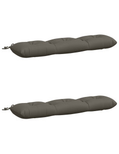 Cuscini per Panchina a 2 Pezzi VIANEN 100% Poliestere Grigio 2