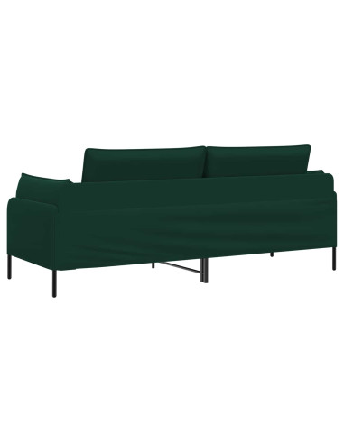 Divano 3-Persone Verde Scuro 222 x 81 x 89 cm Velluto