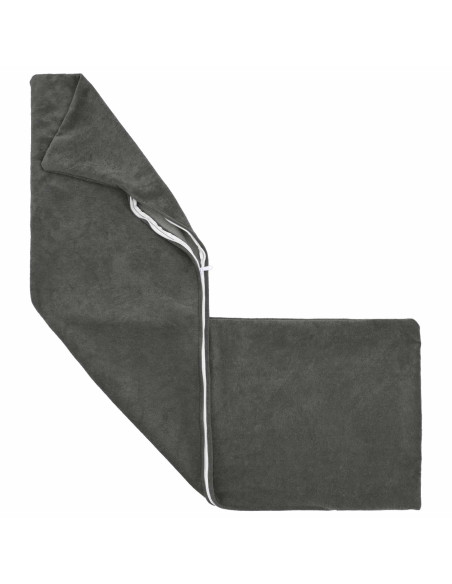 Federa 2 pcs HEERLEN Antracite 40 x 145 cm Fleece in microfibra