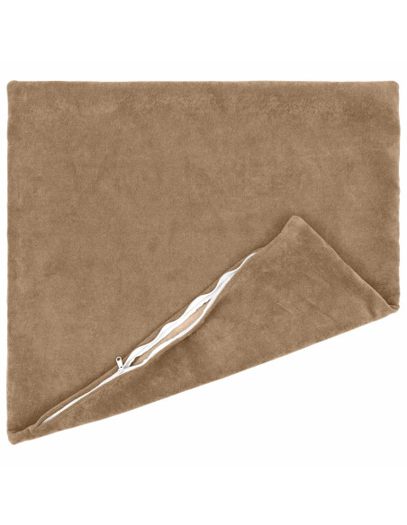 Federa 6 pcs HEERLEN Tortora 60 x 60 cm Fleece in microfibra
