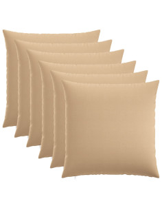 Federa 6 pz HEERLEN Crema 65 x 65 cm Tessuto 2