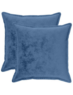 Federa 2 pcs HOUTEN Azzurro 65 x 65 cm Flanella