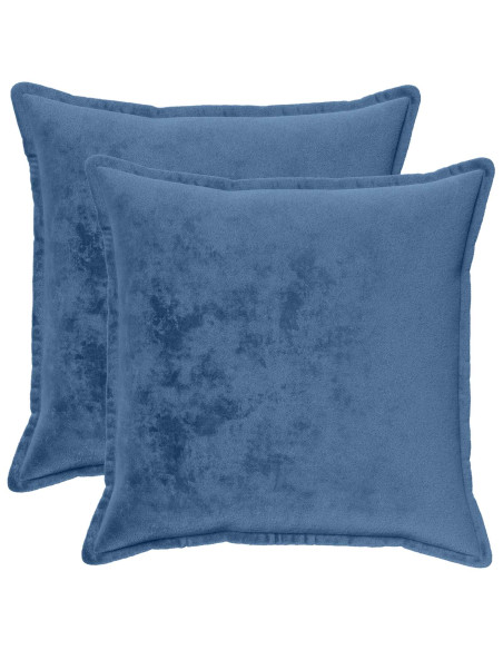 Federa 2 pcs HOUTEN Azzurro 65 x 65 cm Flanella