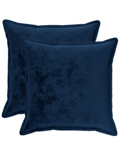 Federa 2 pcs HOUTEN Blu navy 60 x 60 cm Flanella