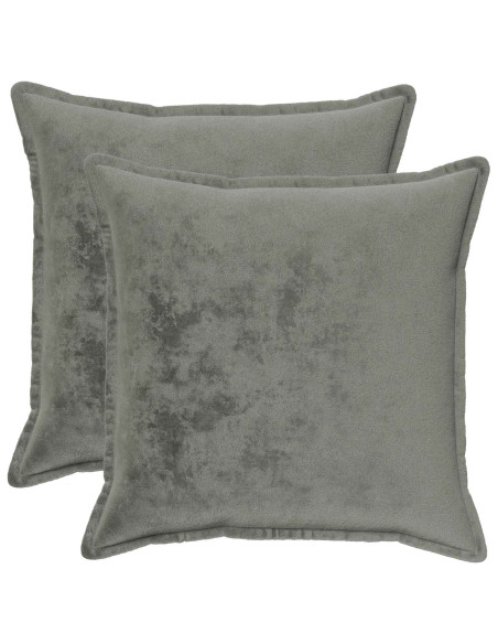 Federa 2 pcs HOUTEN Grigio Scuro 70 x 70 cm Flanella