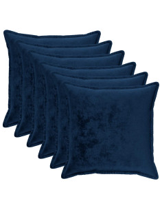 Federa 6 pcs HOUTEN Blu navy 60 x 60 cm Flanella