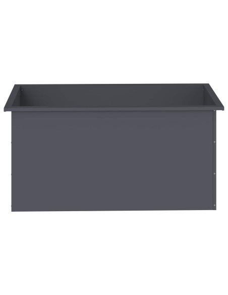 Fioriera da giardino con LED 2 pz Antracite 50 x 100 x 48 cm