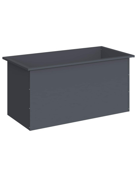 Fioriera da giardino con LED Antracite 50 x 100 x 48 cm Acciaio
