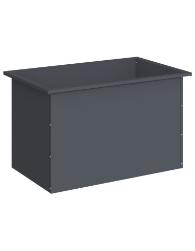 Fioriera da giardino con LED Antracite 50 x 80 x 48 cm Acciaio