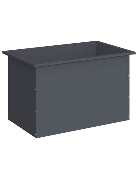 Fioriera da giardino con LED Antracite 50 x 80 x 48 cm Acciaio
