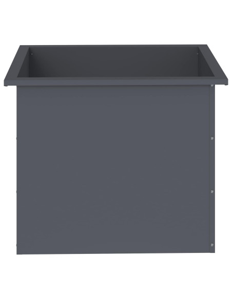 Fioriera da giardino con LED Antracite 50 x 60 x 48 cm Acciaio