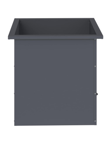 Fioriera da giardino con LED Antracite 50 x 50 x 48 cm Acciaio