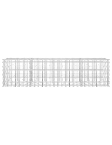 Gabione con filo da 5 mm e rete da 5x5 cm 400x50x100 cm