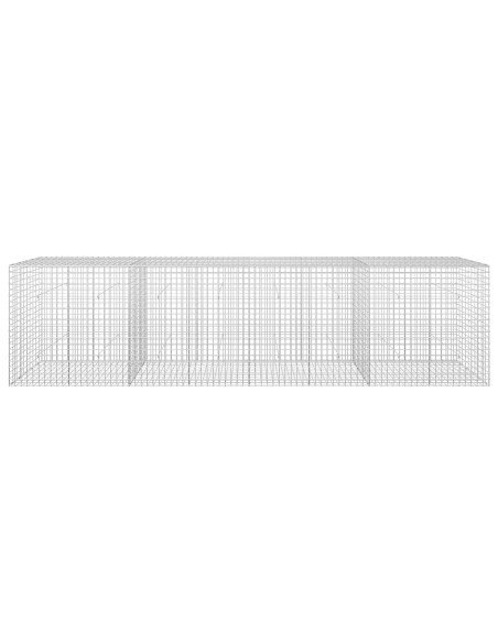 Gabione con filo da 5 mm e rete da 5x5 cm 400x50x100 cm