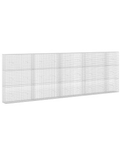 Gabione con filo da 5 mm e rete da 5x5 cm 450x30x150 cm 2